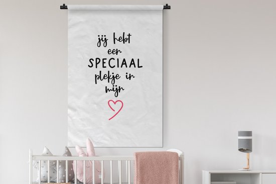 Tapisserie - Tapisserie - Citations - Amour - Tu as une place spéciale dans mon coeur - Proverbes - 90x135 cm - Tapisserie