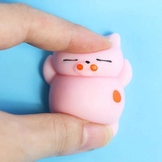 Mochi squishy - Fidget toys - Soft animal - Mochies - Antistress - Siliconen - multicolor - 10 stuks - Happy Shopper
