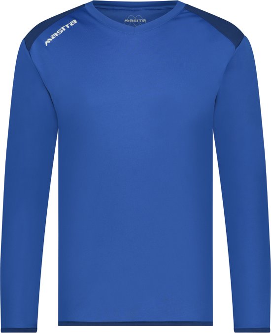 Masita | Sportshirt Heren & Dames - Lange Mouw - Avanti - QuickDry Technologie - ROYAL BLUE - XXL