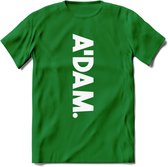 A'Dam Amsterdam T-Shirt | Souvenirs Holland Kleding | Dames / Heren / Unisex Koningsdag shirt | Grappig Nederland Fiets Land Cadeau | - Donker Groen - XL