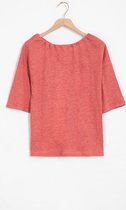 Sissy-Boy - Roze linnen t-shirt met strik