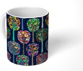 Mok - Koffiemok - Bomen - Bos - Patronen - Mokken - 350 ML - Beker - Koffiemokken - Theemok