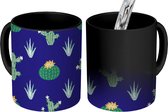 Magische Mok - Foto op Warmte Mokken - Koffiemok - Patronen - Cactussen - Planten - Magic Mok - Beker - 350 ML - Theemok