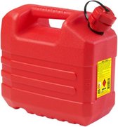 EDA jerrycan - rood - L32 x B18 x H30 cm - 10 liter - geschikt voor gevaarlijke vloeistoffen