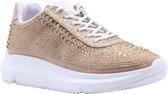 Guess Deglitz Strass dames sneaker - Goud - Maat 37