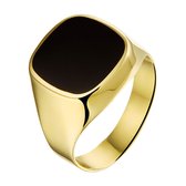 The Jewelry Collection For Men Zegelring Onyx - Goud