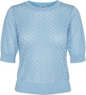 Vero Moda Trui Vmtallin Ss Knit Top Vma 10264603 Blue Bell Dames Maat - S