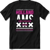 Amsterdam - Holland | TSK Original & vintage | T-Shirt Heren - Dames | Roze | Perfect Cadeau Shirt | Grappige Spreuken - Zinnen - Teksten | Maat S