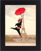HAES DECO - Houten fotolijst Paris zwart voor 1 foto formaat 18x24 - SP001181