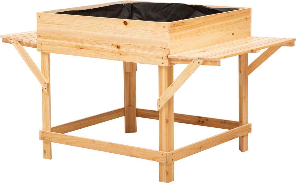 Set van 4 verhoogd bed bloembed plantenbed bloembak voor de tuin Set van 4 verhoogd bed bloembed plantenbed bloembak voor de tuin