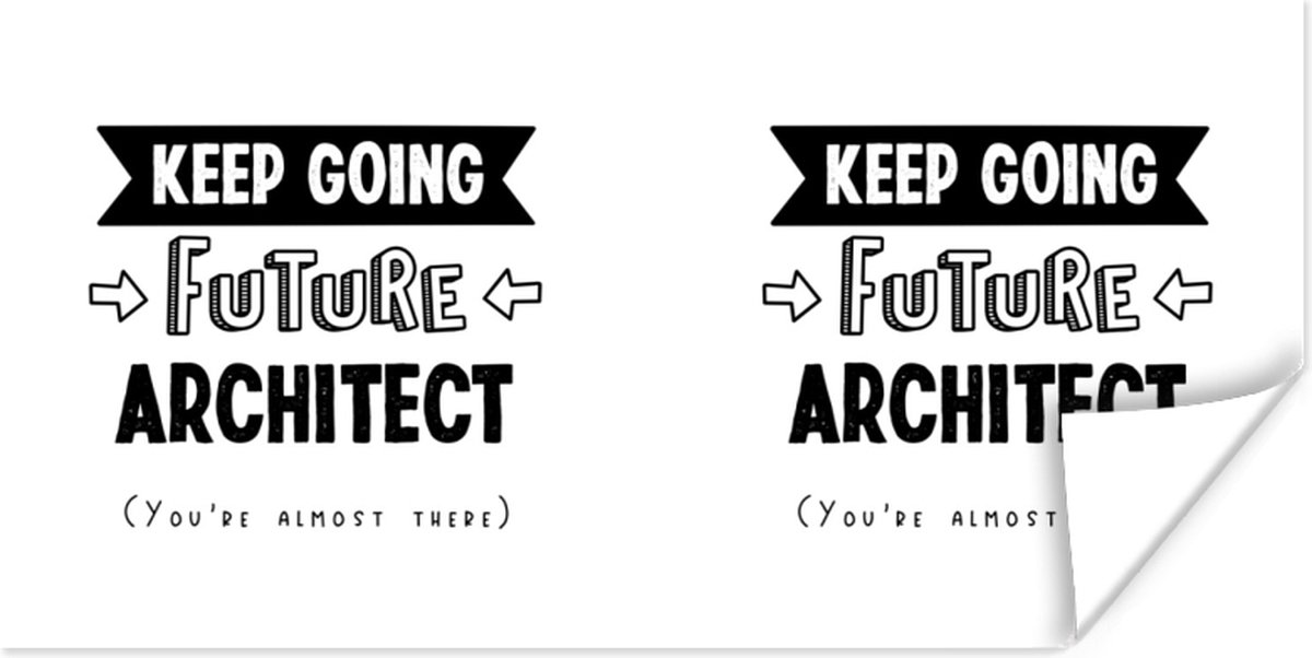Poster Architect - Onderwijs - Studeren - Studenten - 150x75 cm
