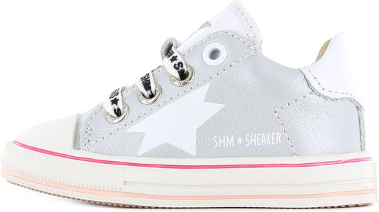 Sneakers | Meisjes | Silver | Leer | Shoesme | Maat 29