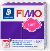 FIMO soft ovenhardende boetseerklei standaard blokje 57 g - pruim