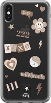 iPhone XS Max Case - iPhone XS Max - Wildhearts Icons Nude - xoxo Wildhearts Transparant Case