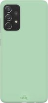 xoxo Wildhearts siliconen hoesje geschikt voor Samsung Galaxy A72 - Groen gekleurd hoesje - Pantone kleur - Backcover - verkrijgbaar in verschillende kleuren - Groen