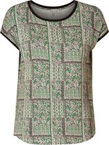 IVY BEAU Elja Jersey Shirt - Ecru/Spring Green - maat 40