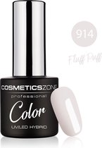 Cosmetics Zone UV/LED Hybrid Gellak 7ml. Fluff Puff 914 - Lichtroze, Pastel - Glanzend - Gel nagellak