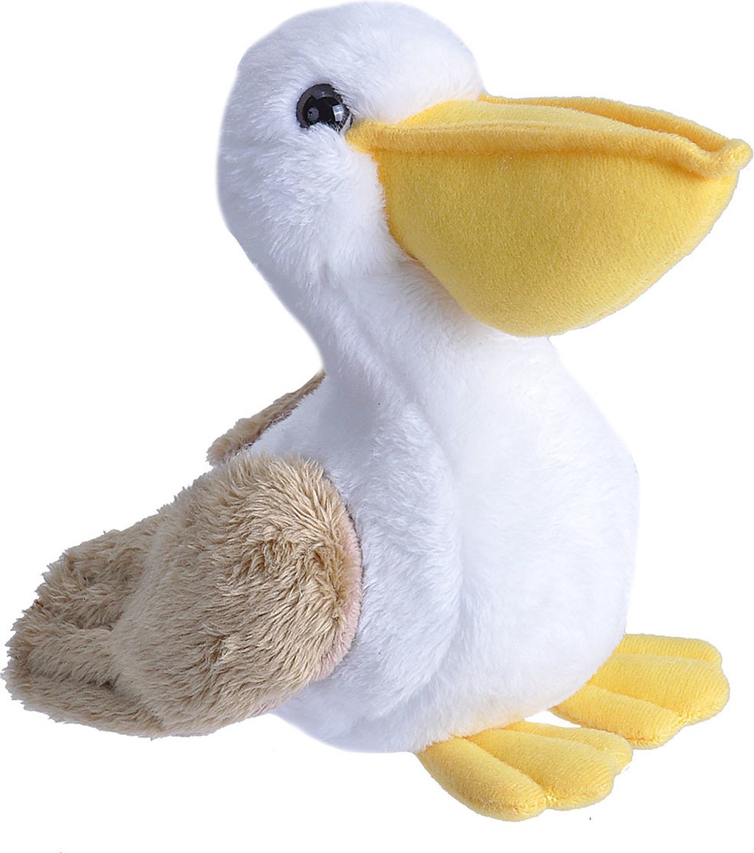 Wild Republic Pluche Pelikaan - knuffel vogel - 13 cm - zeevogels