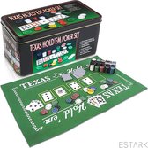 ESTARK® Pokerset 200 chips - pokerset - pokersets - pokerchips - originele pokerset - professional poker chips - poker chips - poker kaarten - poker spel - pokeren - Pokerspel