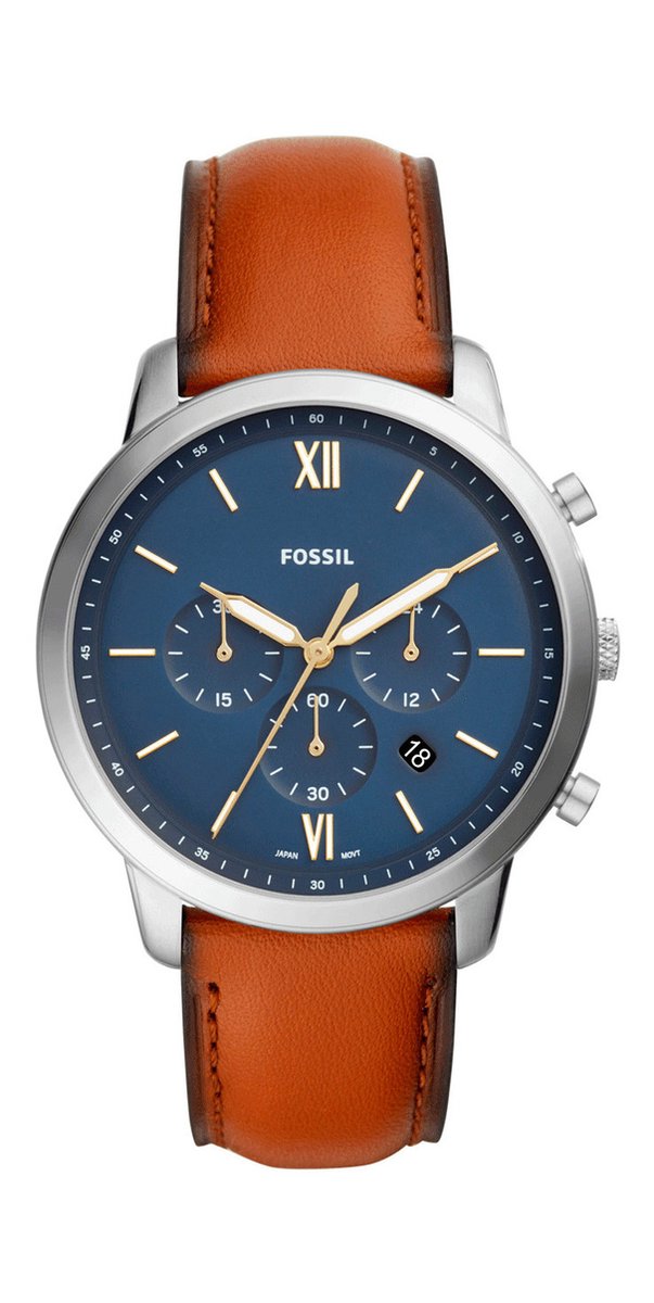 Fossil Neutra Chrono FS5453 Herenhorloge 44 mm - Zilverkleurig