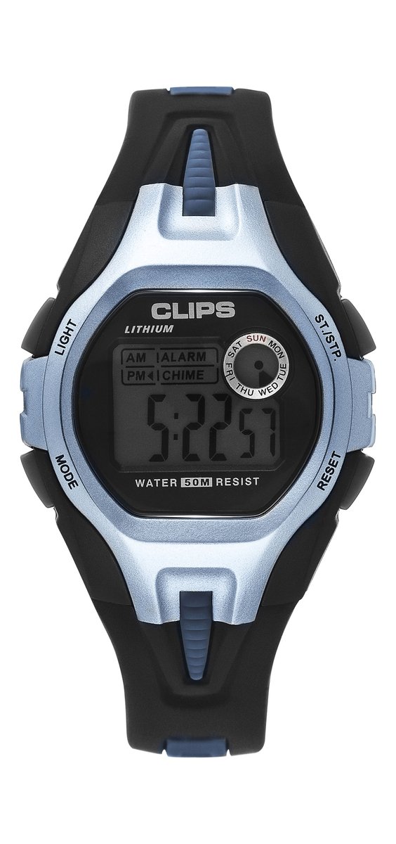 Clips 539-6001-94 Horloge - Rubber - Multi - Ø 43 mm