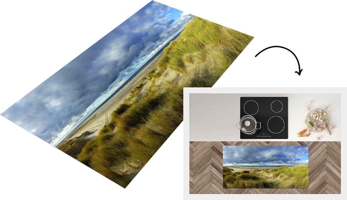 KitchenYeah Keukenloper - Loper keuken - Noordzee - Vlieland - Duinen - Keukenloper vinyl multicolor, foto 2