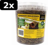 2x GEDROOGDE MEELWORMEN 1,2LTR