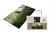 Keukenloper - Loper keuken - Dinosaurus - Jungle - Planten - 120x60 cm - Keukenloper vinyl