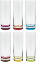 Lot De 6 Verres à Eau Colorés 30cl – Multicolore, Verre, Diamètre 7,9 Cm, Hauteur 9,3 Cm
