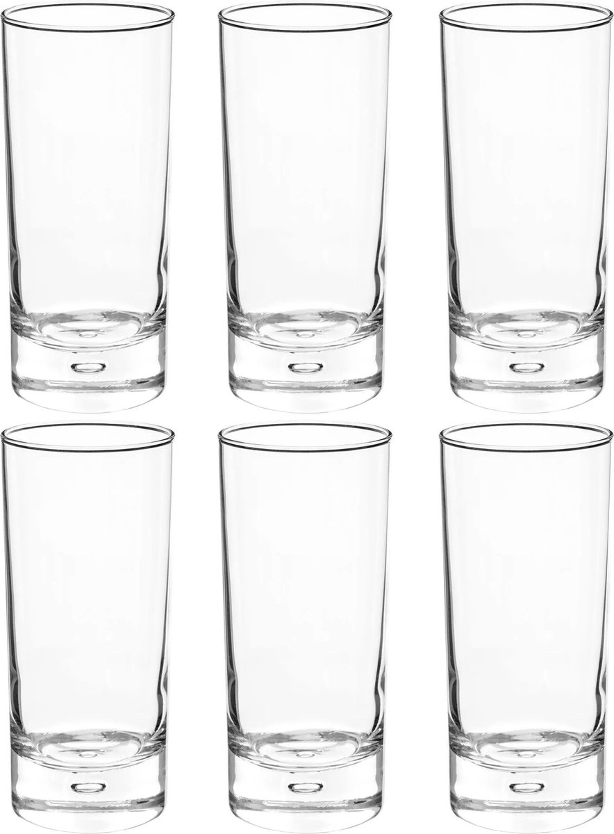 Set van 6x stuks longdrink glazen Georgi 290 ml van glas - Drinkglazen - Waterglazen - Tumbler - Secret de Gourmet