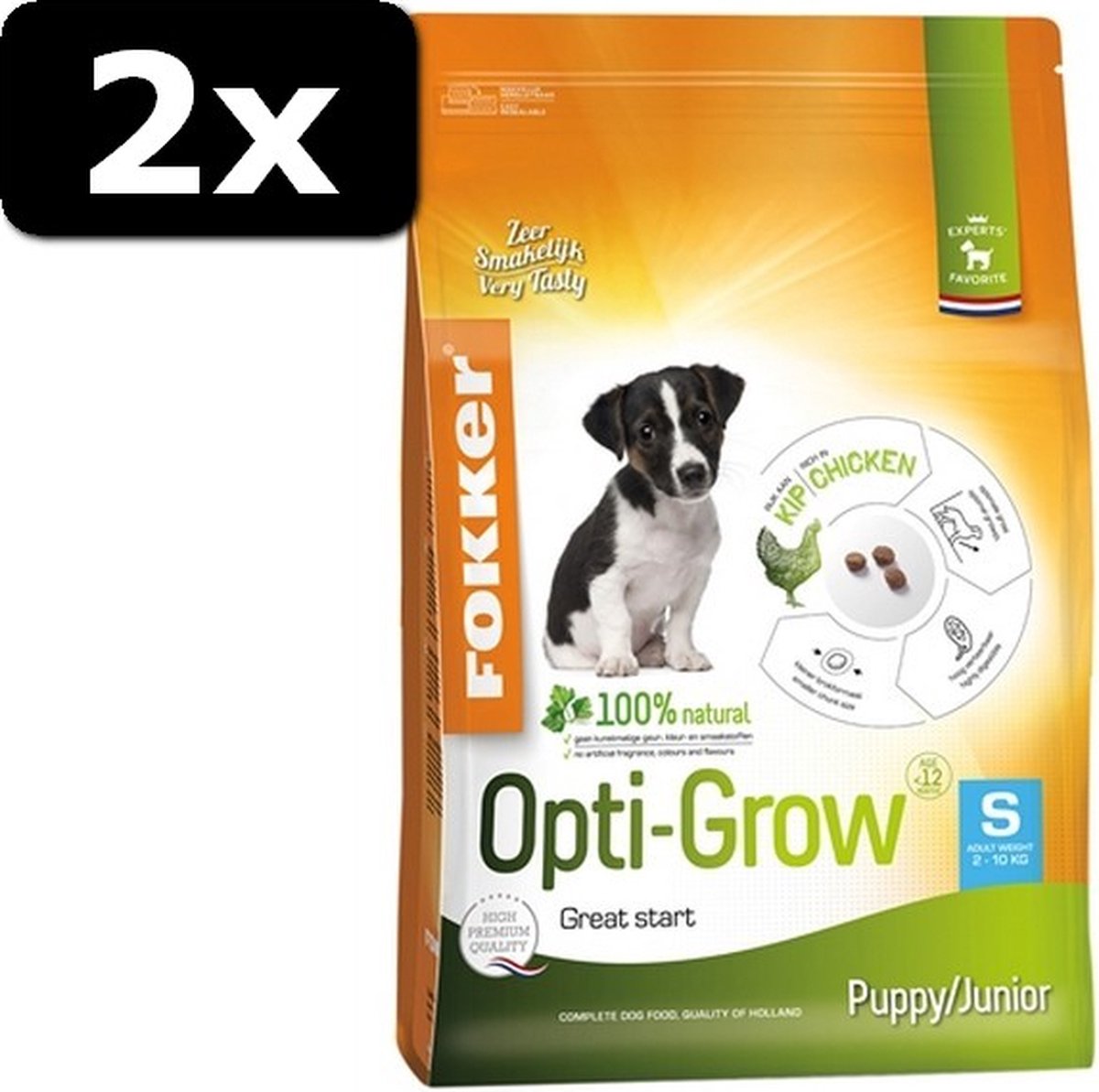 Fokker FOKKER OPTI-GROW PUP/JUN S 2,5KG