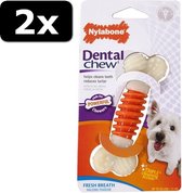 2x NYLABONE DENTAL CHEW BACON <11KG