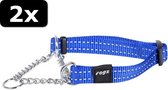 2x SNAKE CHOKER BLAUW