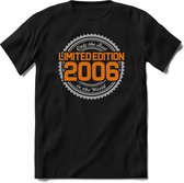 2006 Limited Edition | Feest Kado T-Shirt Heren - Dames | Zilver - Goud | Perfect Verjaardag Cadeau Shirt | Grappige Spreuken - Zinnen - Teksten | Maat 3XL