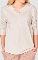 Pyjamatop Mix & Match Lsl Top 01 Beige