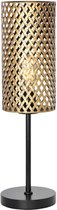 Cestino Tafellamp 1 lichts 58x15 cm zwart / goud - Modern - Freelight - 2 jaar garantie