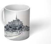 Mok - Kasteel - Frankrijk - Zwart - Wit - 350 ML - Beker - Uitdeelcadeautjes