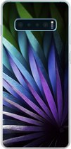 Geschikt voor Samsung Galaxy S10 Plus hoesje - Bloemen - Geometrie - Abstract - Siliconen Telefoonhoesje