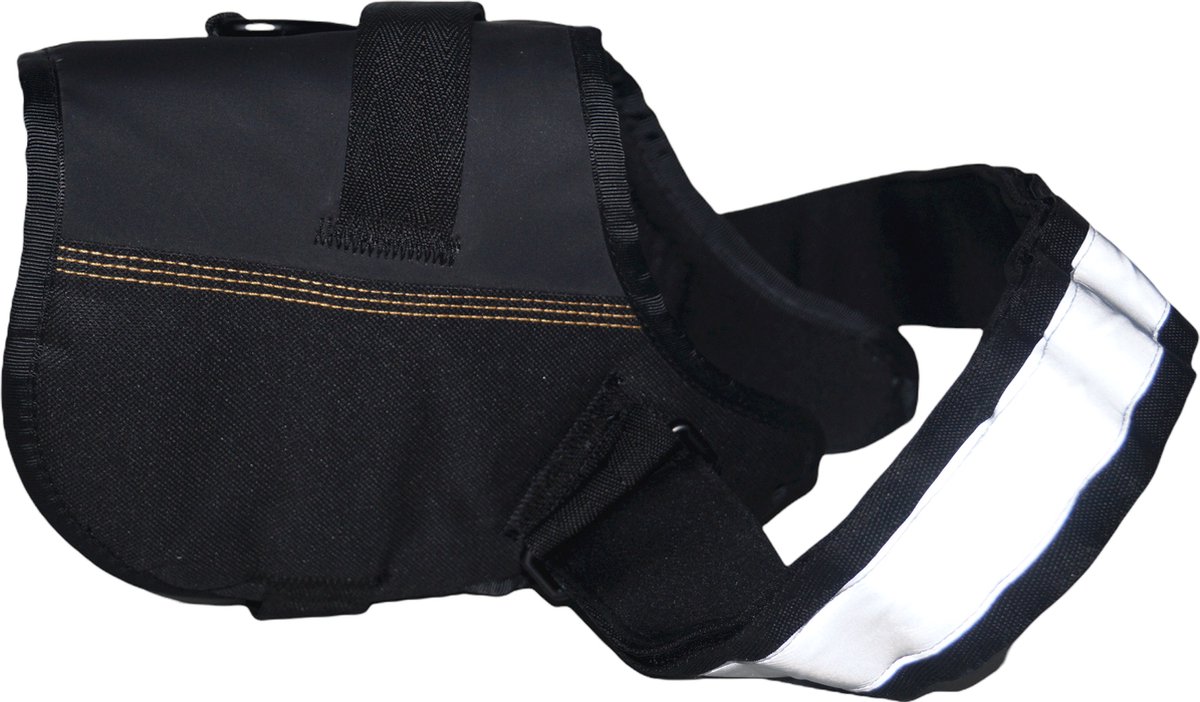 51 DEGREES NORTH Wanderful Hondentuig / Hondenharnas - Polyester - Waterbestendig - Black - Maat 7 - Borstomvang: 96 - 138 cm (GRAAG ALVORENS BESTELLEN OPMETEN)