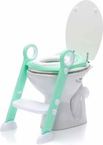 Zavelo Toilet Trainer met Trapje | Brilverkleiner met Handvaten en Opstapje | Opvouwbaar Toilet met afneembaar zitje | WC Zindelijkheids Training voor Jongens/Meisjes | Urinoirs vo