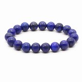 Embrace-it natuurstenen kralen heren armband - 10mm - elastisch koord 19cm - 25cm - Valentijns cadeau