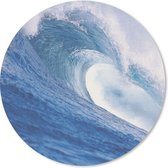 Muismat - Mousepad - Rond - Zee - Golf - Oceaan - 20x20 cm - Ronde muismat