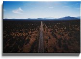 Walljar - Mountain Road - Muurdecoratie - Canvas schilderij