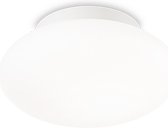 Ideal Lux Bubble - Plafondlamp Modern - Wit  - H:17cm - E27 - Voor Binnen - Aluminium - Plafondlampen - Slaapkamer - Kinderkamer - Woonkamer - Plafonnieres