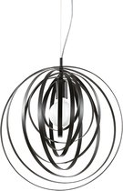 Ideal Lux Disco - Hanglamp Modern - Zwart - H:259cm   - E27 - Voor Binnen - Metaal - Hanglampen -  Woonkamer -  Slaapkamer - Eetkamer