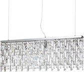 Ideal Lux Elisir - Hanglamp Modern - Chroom - H:134cm   - G9 - Voor Binnen - Metaal - Hanglampen -  Woonkamer -  Slaapkamer - Eetkamer