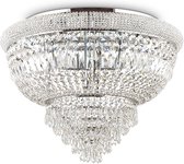 Ideal Lux Dubai - Plafondlamp Modern - Chroom  - H:52.5cm - E14 - Voor Binnen - Metaal - Plafondlampen - Slaapkamer - Kinderkamer - Woonkamer - Plafonnieres