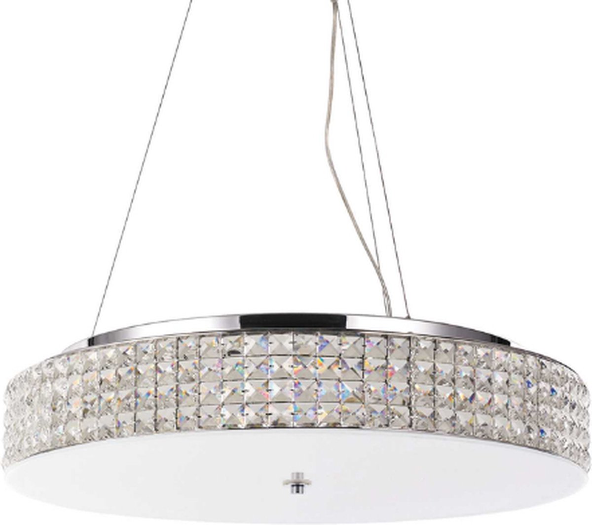 Ideal Lux - Roma - Hanglamp - Metaal - G9 - Wit - Voor binnen - Lampen - Woonkamer - Eetkamer - Keuken