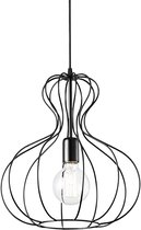 Ideal Lux Ampolla - Hanglamp Modern - Zwart - H:120cm   - E27 - Voor Binnen - Metaal - Hanglampen -  Woonkamer -  Slaapkamer - Eetkamer