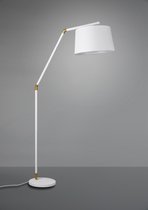 Trio Tracy - Vloerlamp  Modern - Wit - H:175cm - E27 - Voor Binnen - Metaal - Vloerlampen  - Staande lamp - Staande lampen - Woonkamer - Slaapkamer